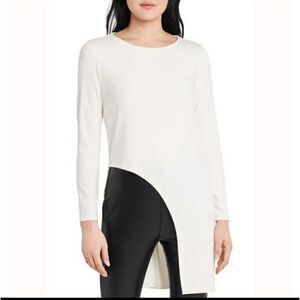 Vince Camuto High/Low Cutout Long Sleeve Tunic sz Med